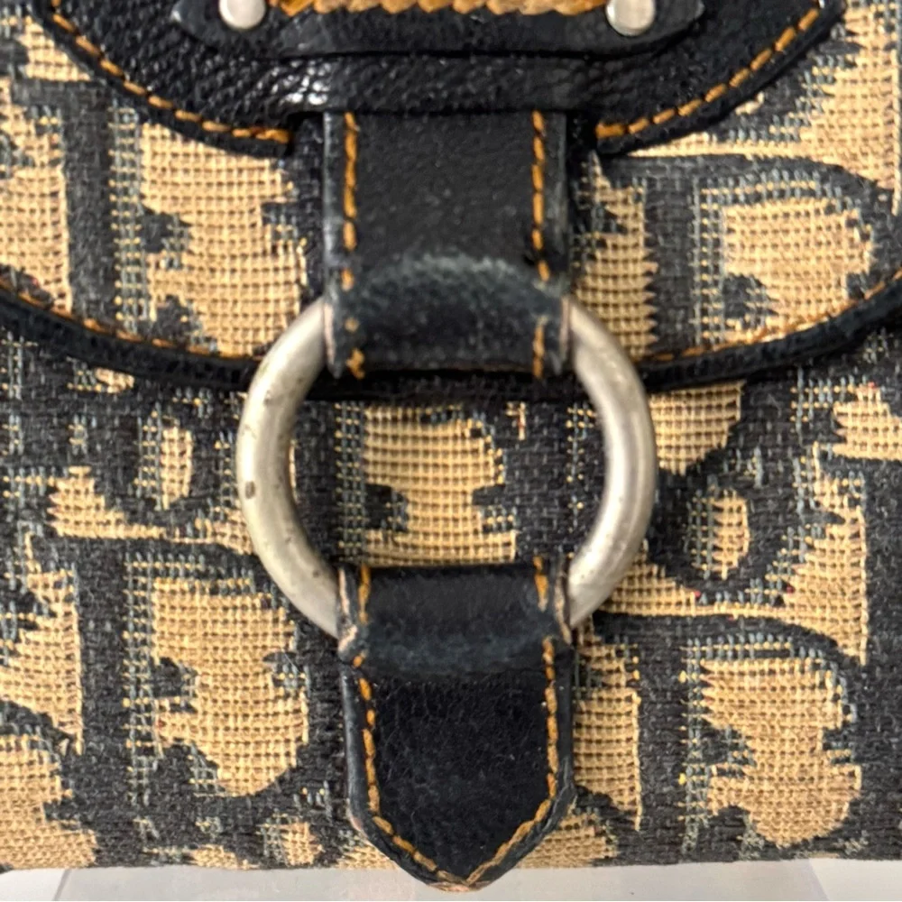 Dior Trotter Pattern Compact Wallet - Vintage